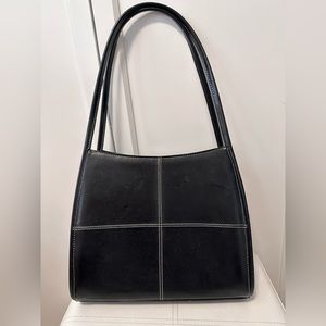 Structure Black Shoulder Bag